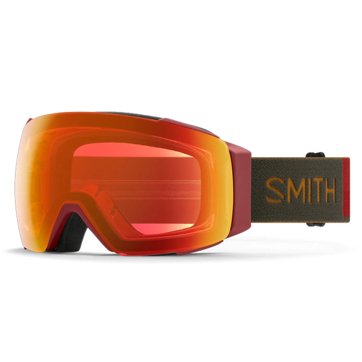 Smith I/O MagIronwood/ChromaPop Everyday Red Mirror/Chromapop Storm Yellow Flash Snow Goggles