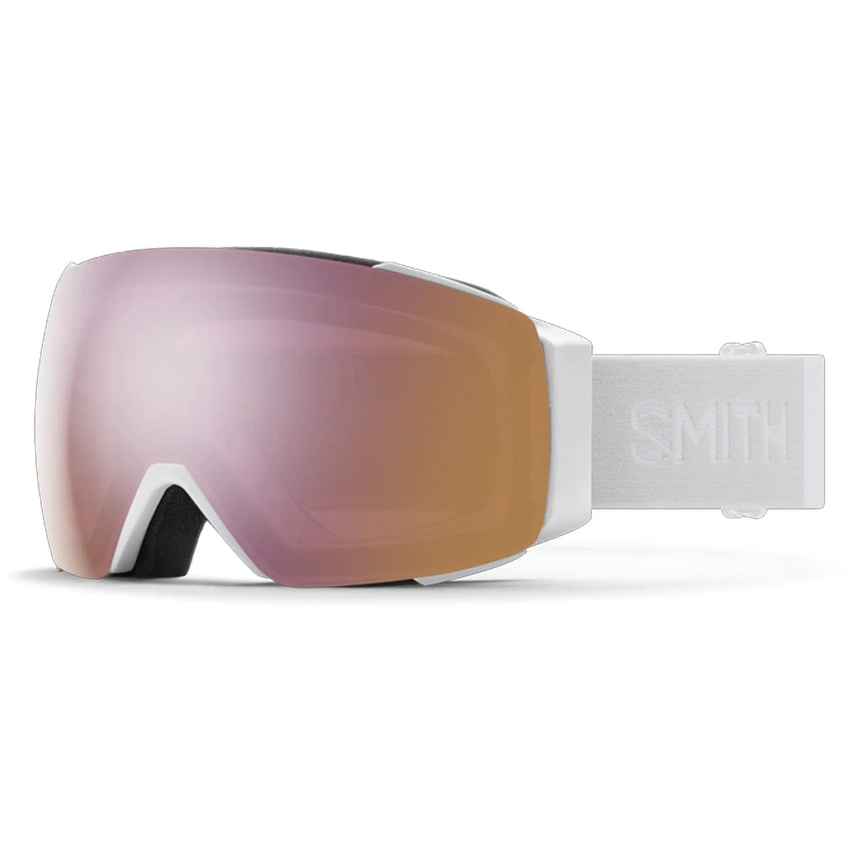Smith I/O MagWhite Vapor/ChromaPop Everyday Rose Gold Mirror /Chromapop Storm Rose Flash Snow Goggles
