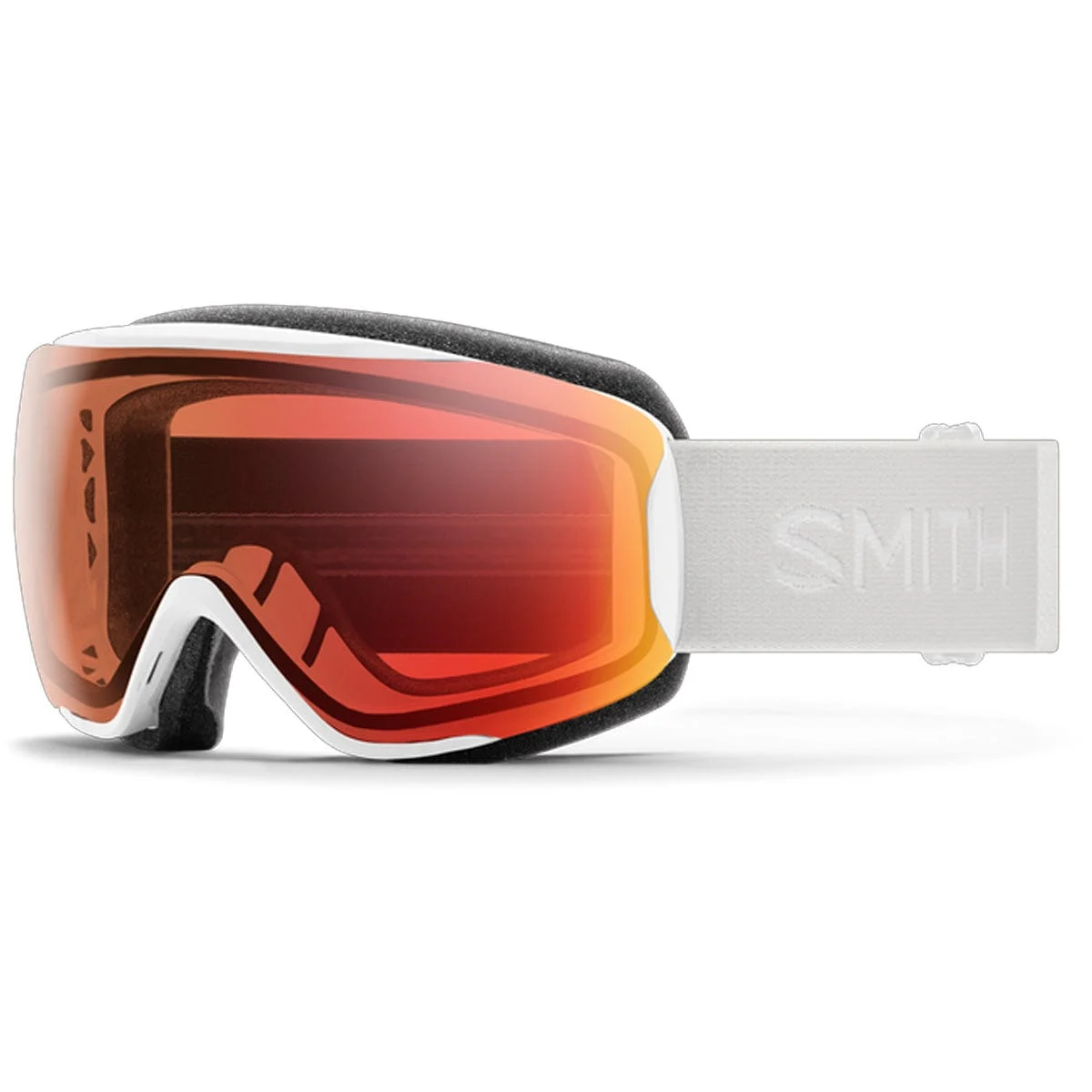 Smith Moment PhotochromicWhite Vapor/ChromaPop Pro Photochromic Red Mirror Snow Goggles