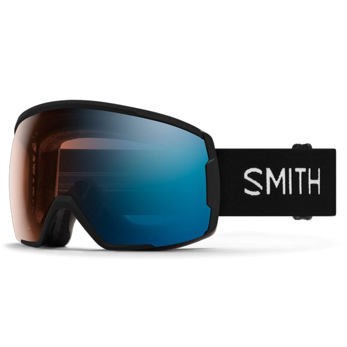 Smith Proxy Low Bridge Photochromic Ski Goggles Black/ChromaPop Pro PhotochromicBlue Mirror Snow Goggles