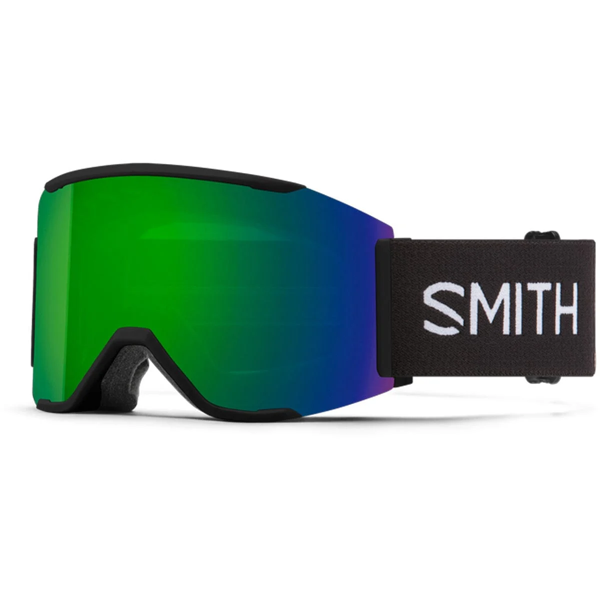 Smith Squad MagBlack/ChromaPop Sun Green Mirror/Chromapop Storm Amber Snow Goggles