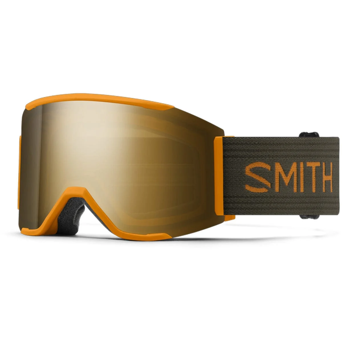 Smith Squad MagRust/ChromaPop Sun Black Gold Mirror/Chromapop Storm Blue Sensor Mirror Snow Goggles