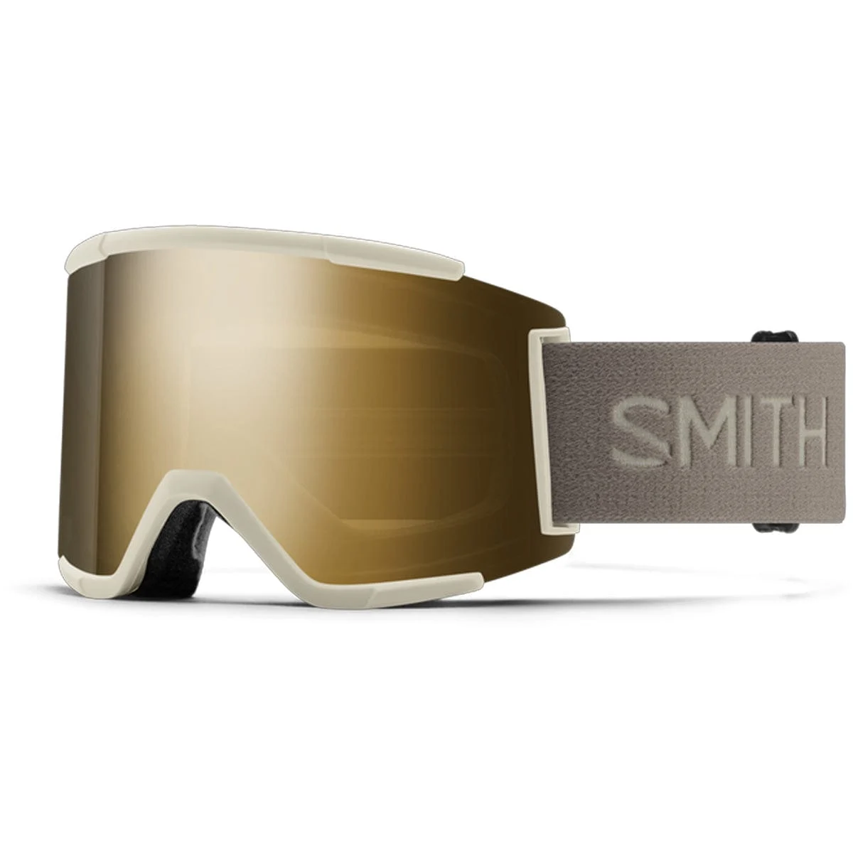 Smith Squad XLChalk/ChromaPop Sun Black Gold Mirror/Chromapop Storm Blue Sensor Mirror Snow Goggles
