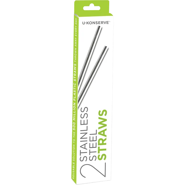 Stainless Steel Straws 2-Pack