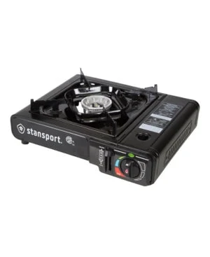 Stansport Portable Butane Stove Black - Camping Appliances | Miyar Adventures