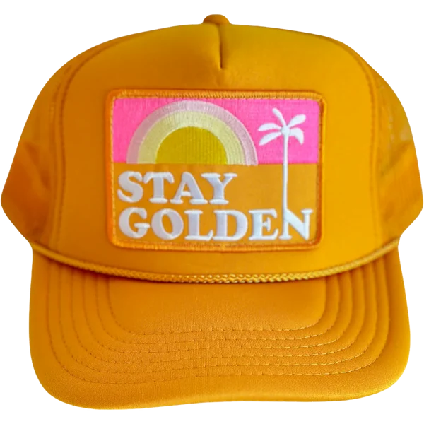 Stay Golden Patch Trucker Hat