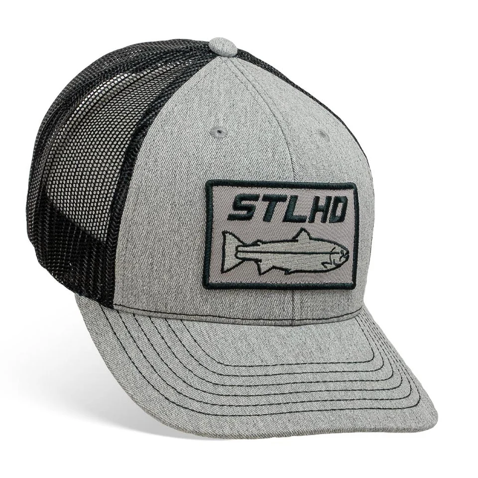 Stlhd Chrome Edition Heather Grey/Black Trucker Snapback Hat | Miyar Adventures
