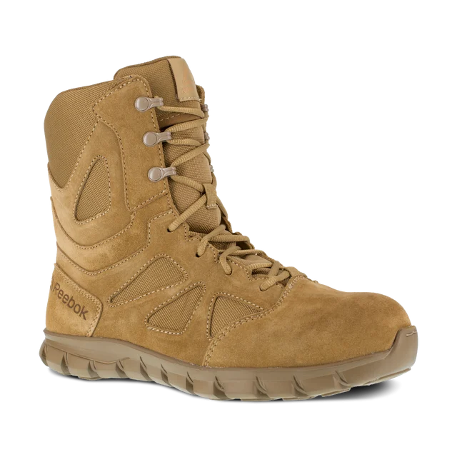 Sublite Cushion Tactical - RB8809Men's 8" Tactical Boot with Side Zipper - Coyote