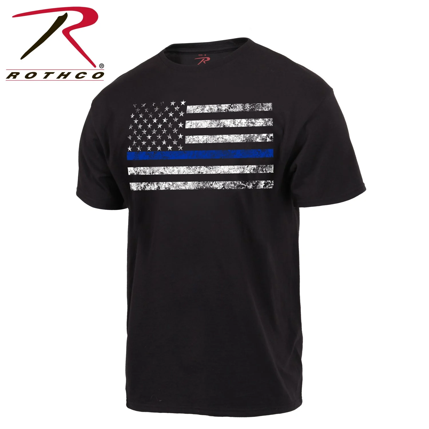 THIN BLUE LINE FLAG T-SHIRT
