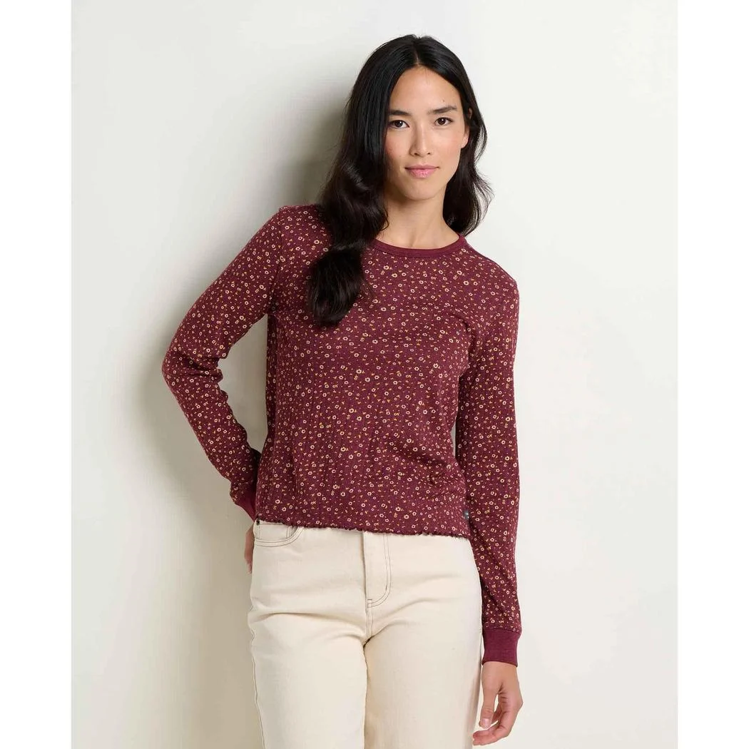 Toad & Co Women's Foothill Pointelle Long Sleeve Crew II