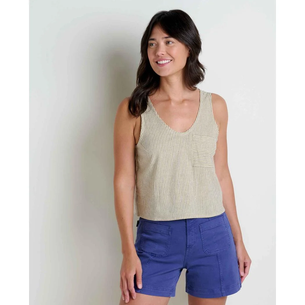 Toad & Co Women's Taj Hemp Button Back Tank