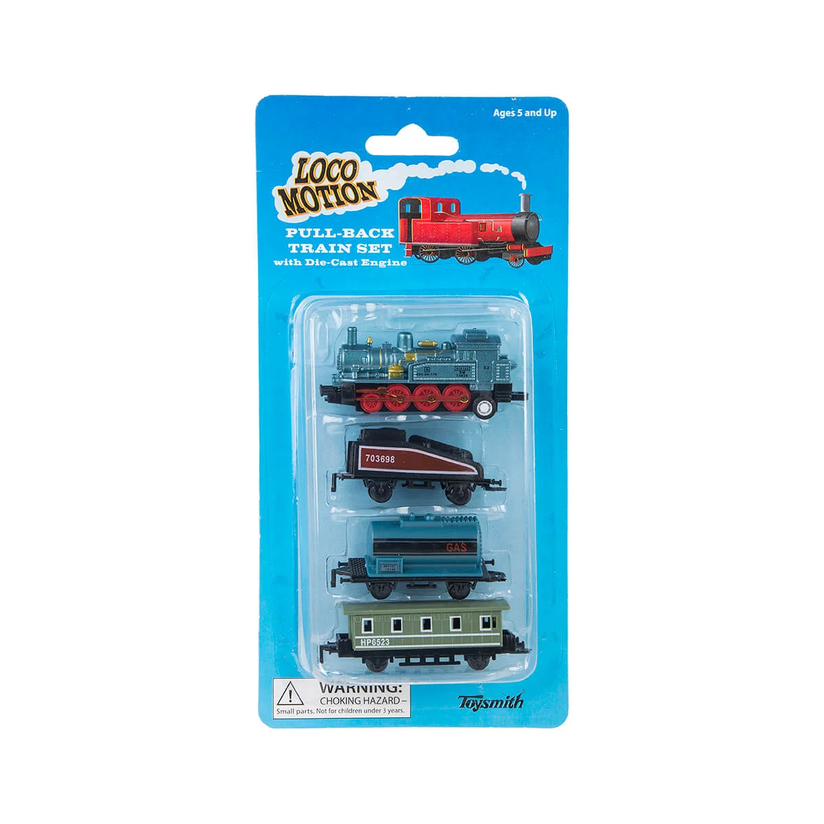Toysmith Pullback Train Set Toy