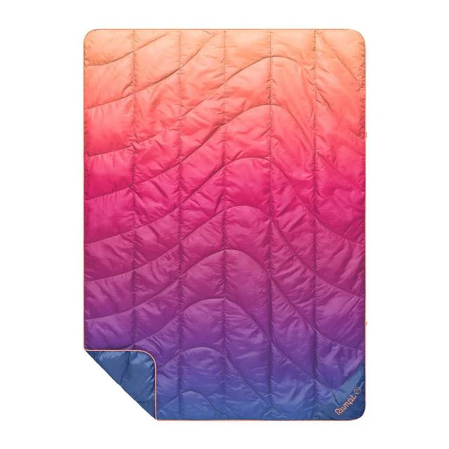 Travel Puffy Blanket - Sunset Spectrum Fade