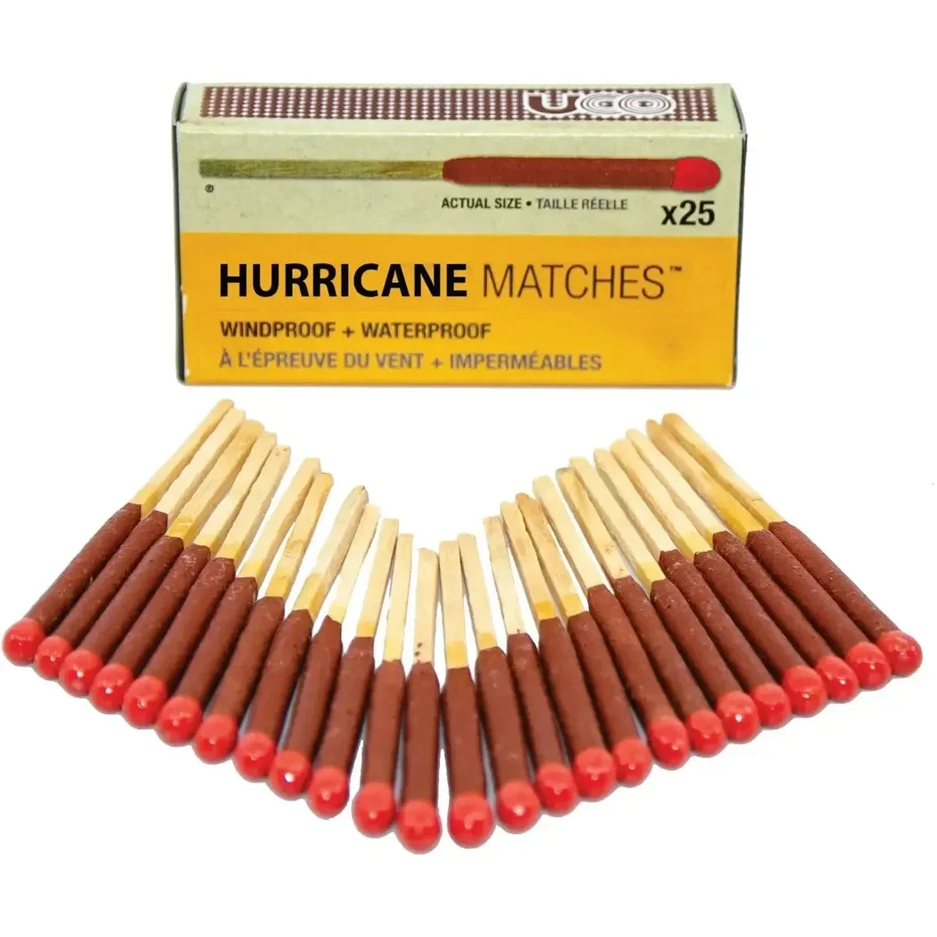 UCO Hurricane Matches, 25-Pack