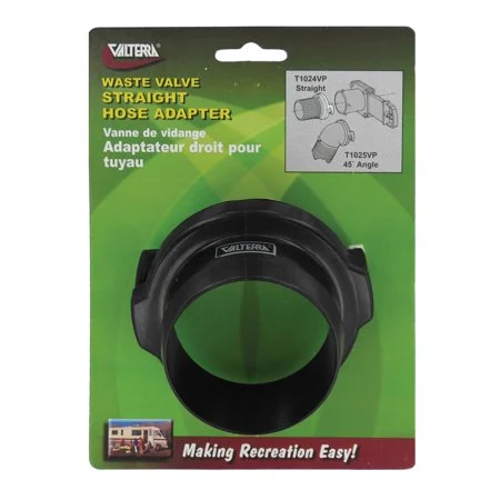 VALTERRA T1024VP Hose Adapter - 3 INCH Straight Black (Carded) | Miyar Adventures