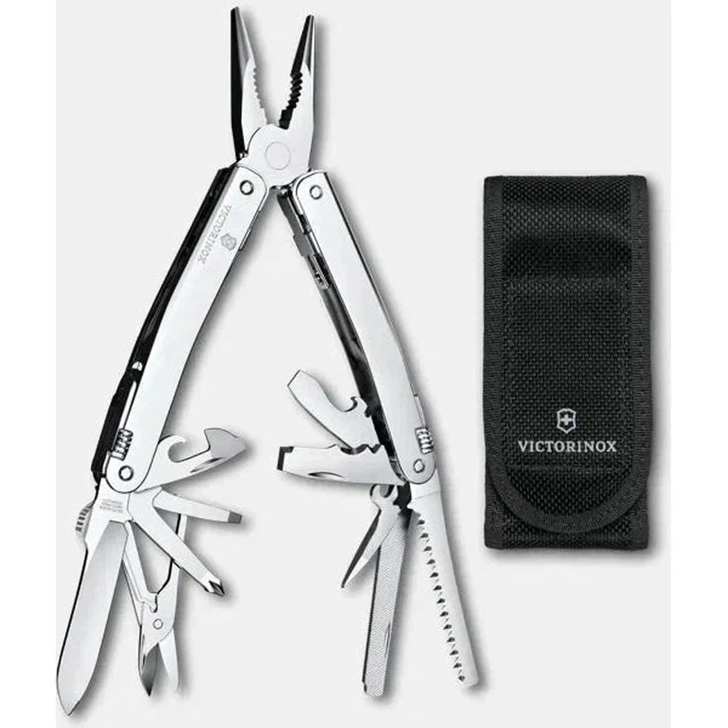VictorinoxSwiss Tool Spirit MX, Silver, Nylon Pouch (Boxed)