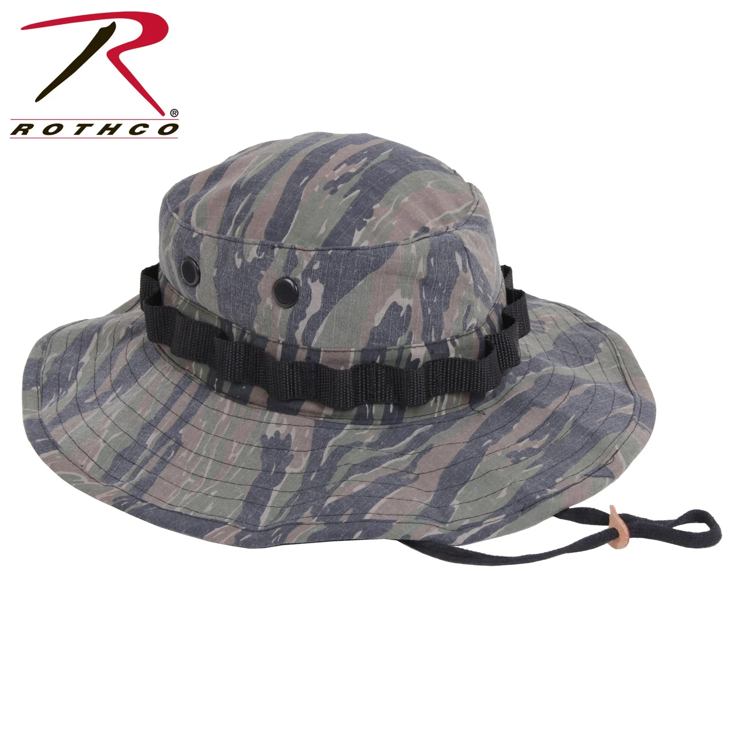 Vintage Vietnam Style Boonie Hat - Tiger Stripe Camo
