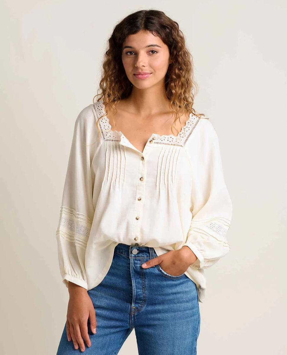 W Manzana Peasant LS Shirt