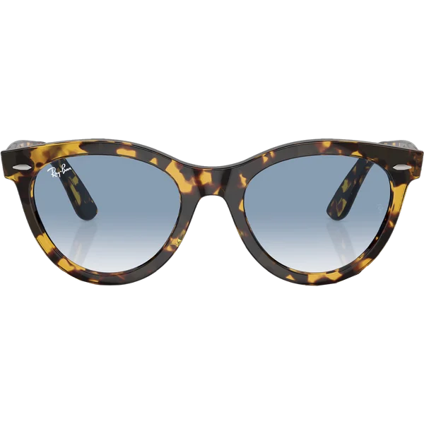 Wayfarer Way - Polished Yellow Havana/Clear & Blue