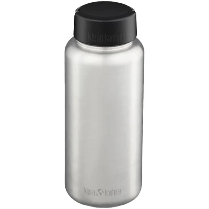 WIDE 40 OZ BRUSHED STAINLESS W/ LOOP CAP
