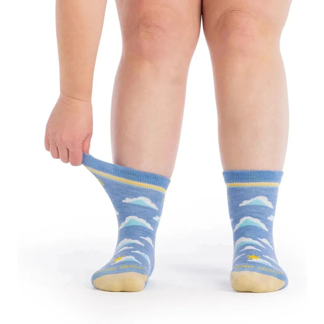 Wide Open Women's Cloud Hopper Midweight Micro Crew Sock