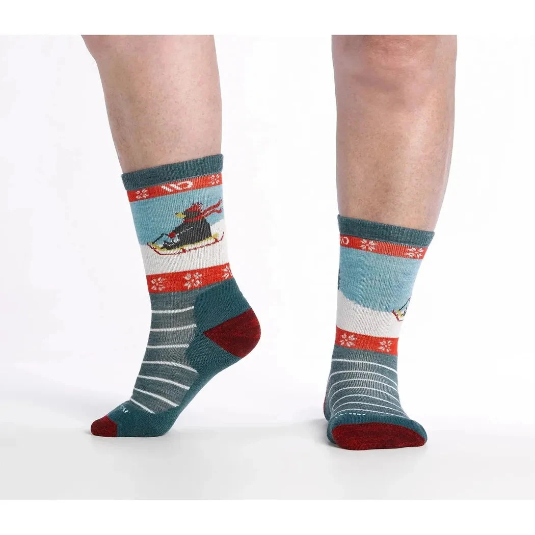 Wide Open Women's Sleigh All Day Midweight Micro Crew Sock