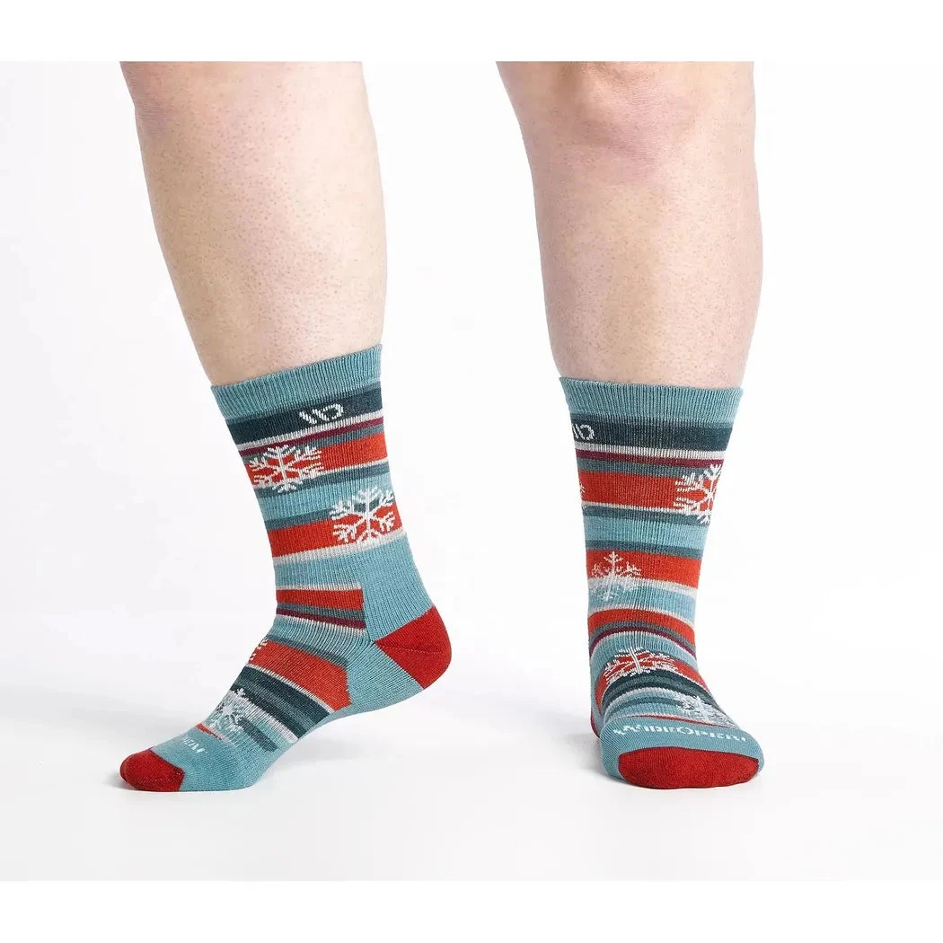 Wide Open Women's Sparkle Midweight Micro Crew Sock