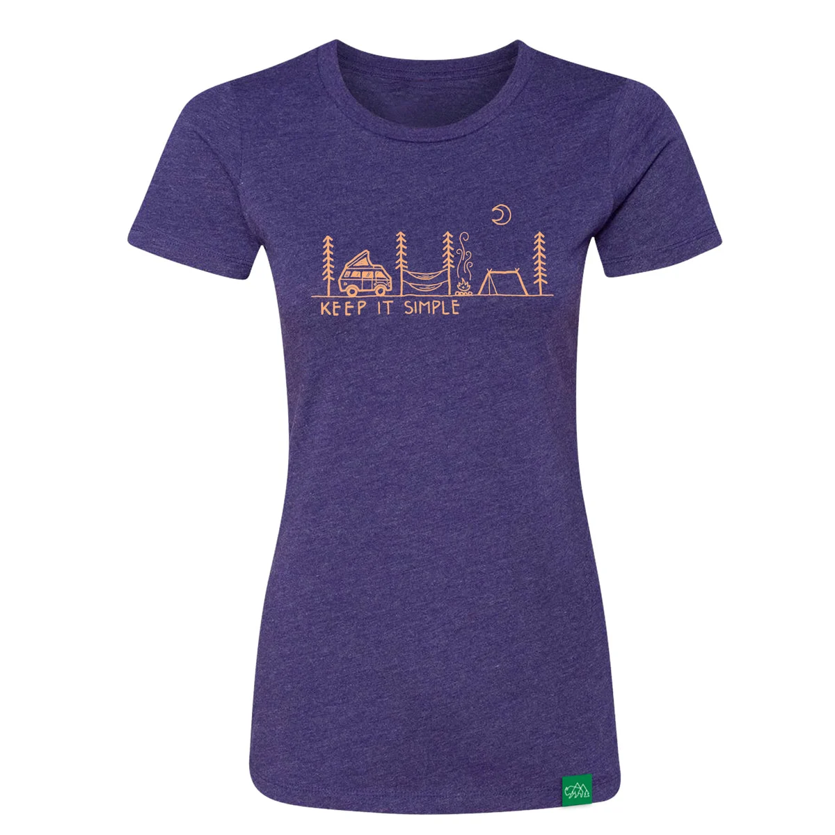 Wild Tribute Keep It Simple Fitted T-Shirt Women's | Miyar Adventures