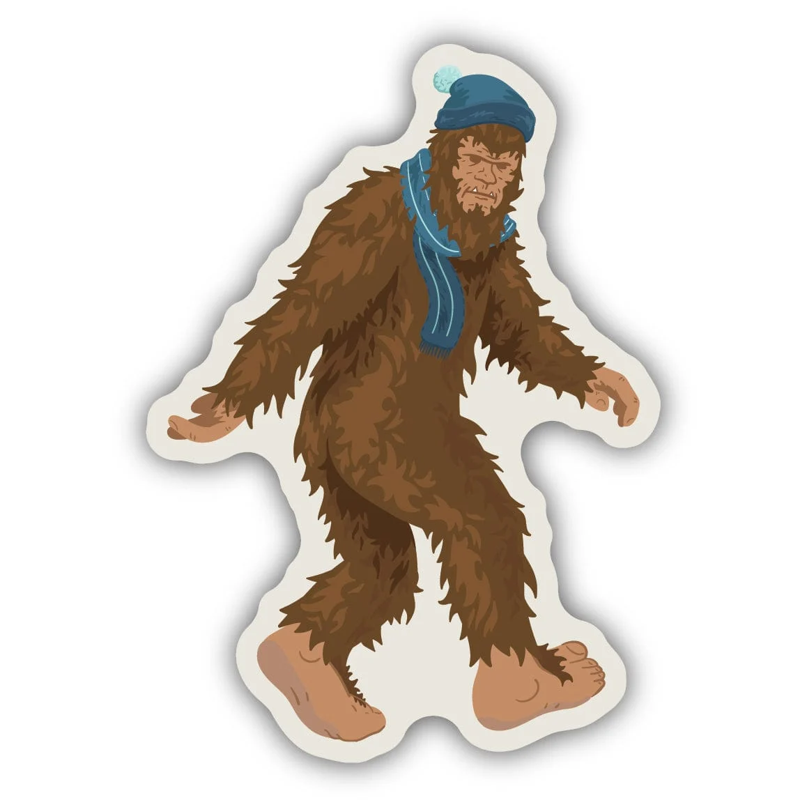 Winter Sasquatch Sticker