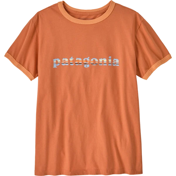 Women's '73 Text Logo Org Ringer Tee