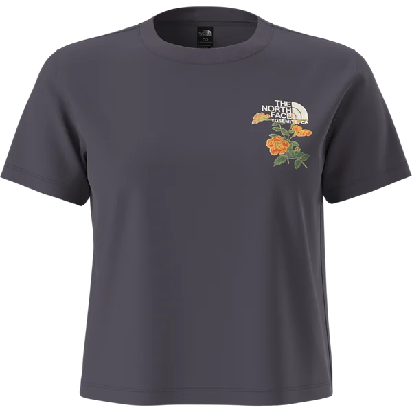 Women's Flora Embroidered Regular Short Sleeve Tee