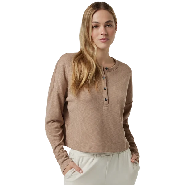 Women's Long Sleeve Sunrise Oversize Henley