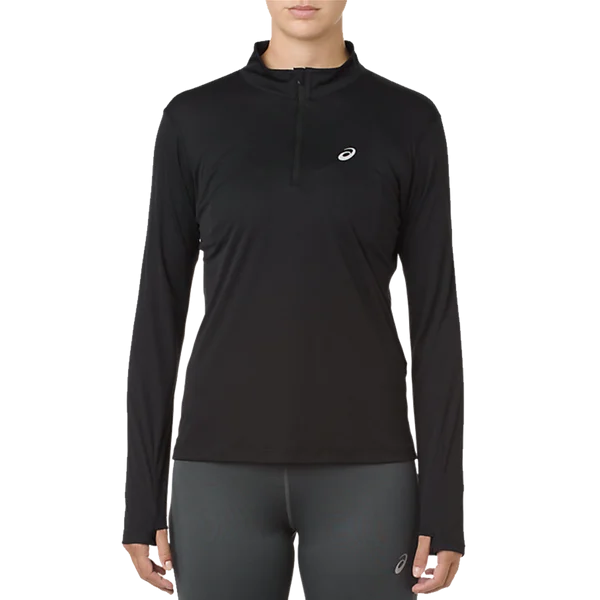 Women's Silver Long Sleeve 1/2 Zip