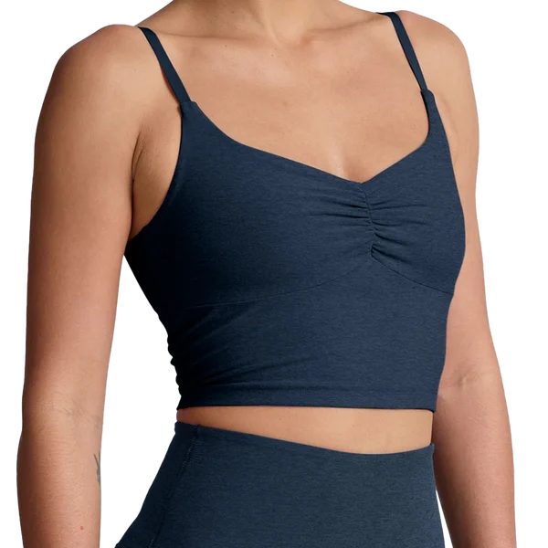 Women's Spacedye Raise the Barre Shirred Crop Tank