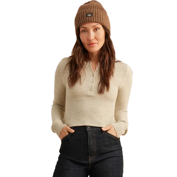 Women's Well Worn Thermal Long Sleeve Henley