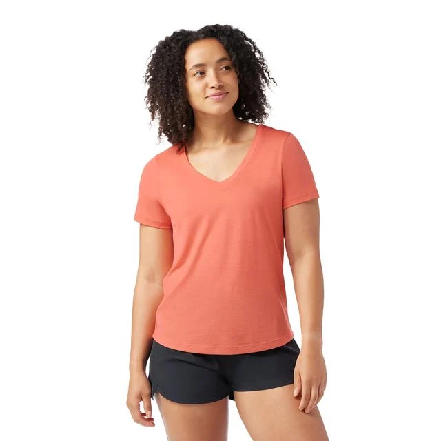 Womens Active Ultralite V-neck Short Sleeve