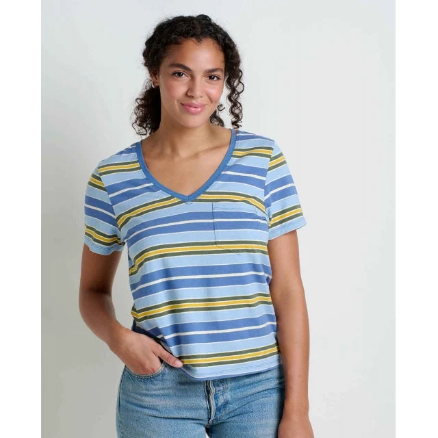 Womens Grom V Neck Ss Shirt