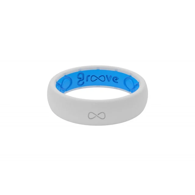 Womens Ring Solid Snow Thin