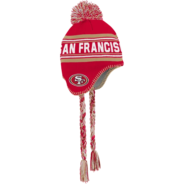 Youth 49ers Jacquard Tassel Knit with Pom