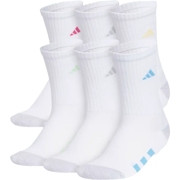 Youth Adidas Cushion Mixed 6-Pack Crew