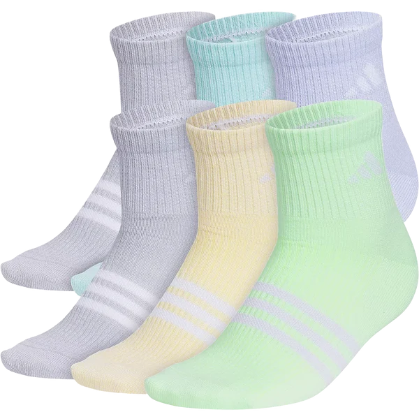 Youth Adidas Cushion Mixed 6-Pack Quarter