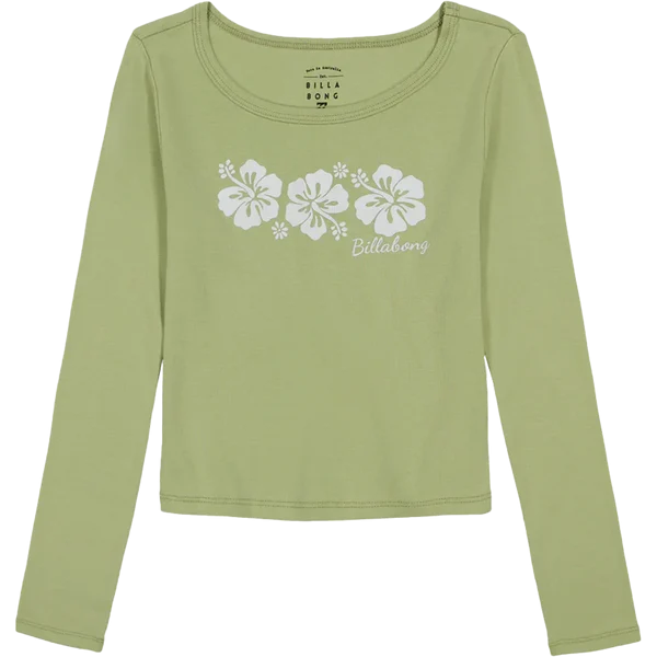 Youth Tri Hibiscus Long Sleeve Tee